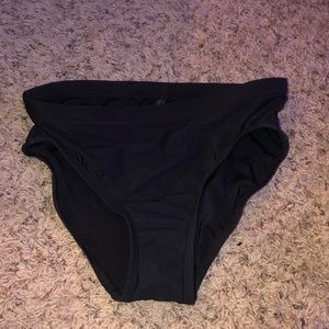 high waisted black bikini bottoms